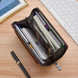Classic Long Strap Leather Wallet