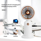 USB rechargeable portable mini fan with phone holder