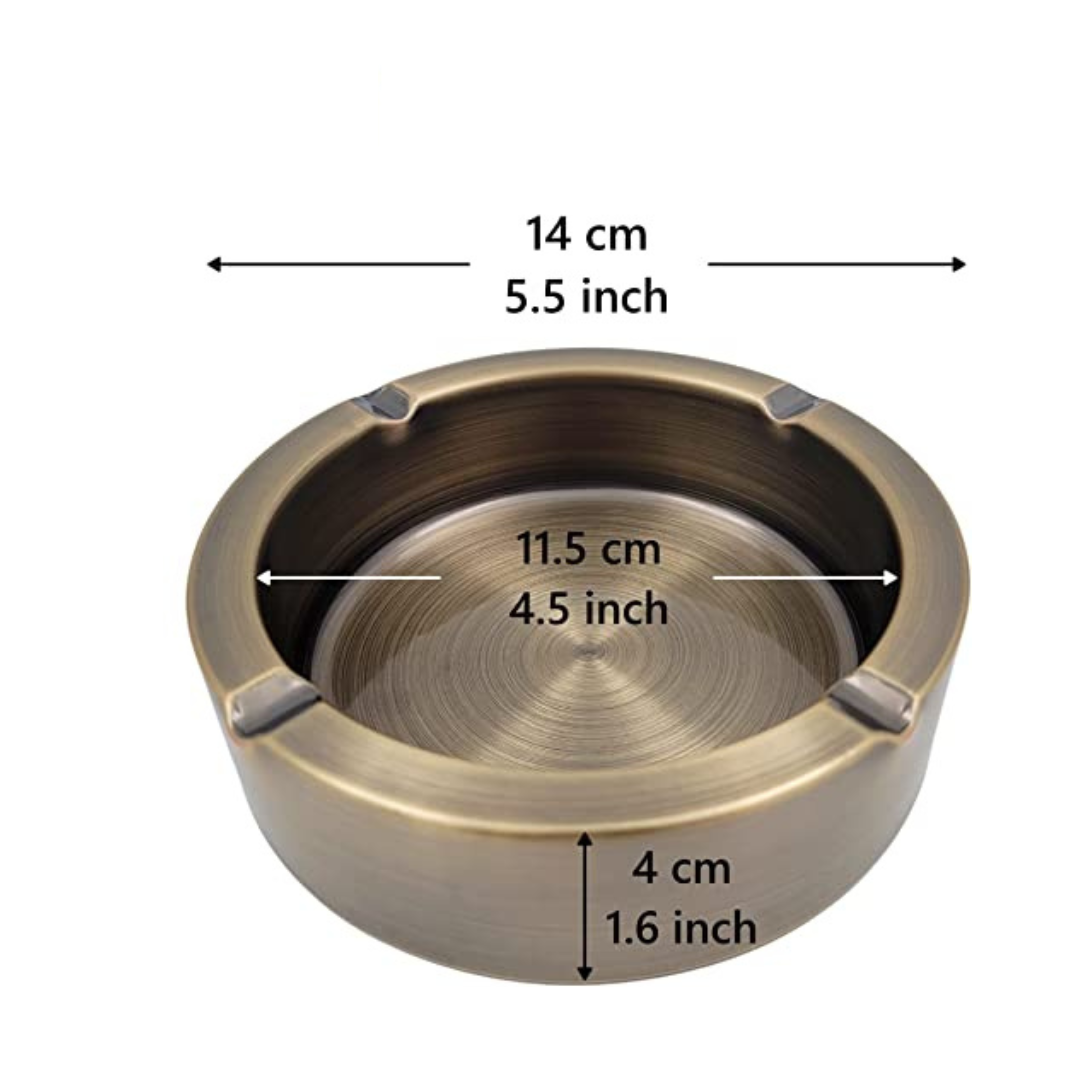 Luxury Antique  Stainless Steel Ashtray