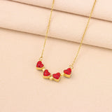 Gold Plated Folding Four-leaf Clover Necklace