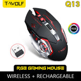 Rechargeable Wireless Gaming Mouse  With RGB Light