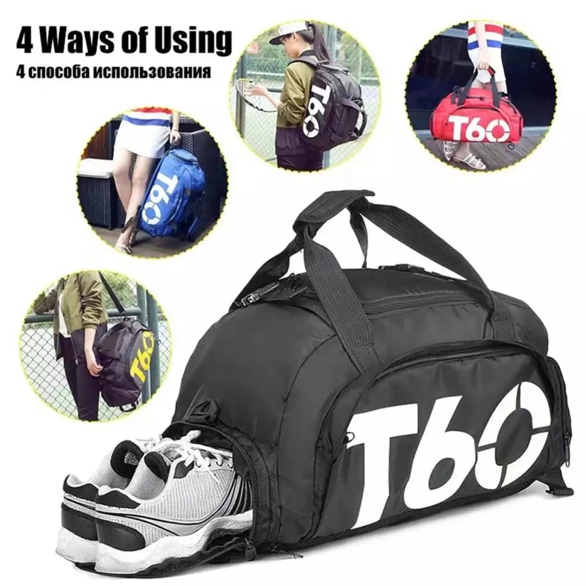 Gym Bag Waterproof Fitness Bag Sport Men Women Bag Outdoor Fitness Portable  Bags Ultralight Yoga Sports Large Travel Backpack - AliExpress