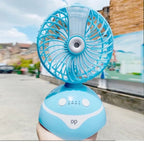 Portable Rechargeable Table Mini Fan With Water Sprayer