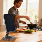 360 Degree Wooden Shape Rotating Adjustable Phone Stand