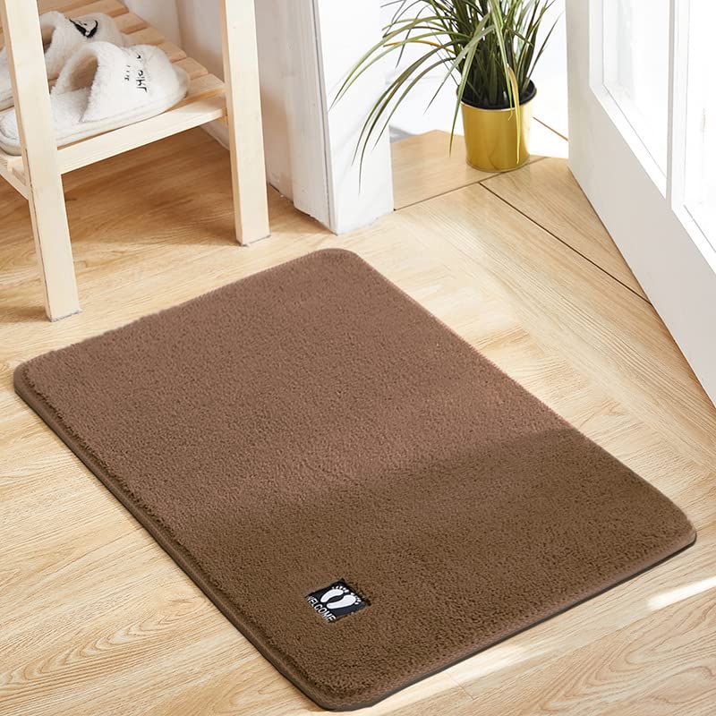 Super Absorbent Bathroom Mat, Non Slip Soft Wrinkle Free Bathroom