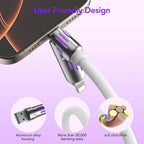 240W 4-in-1 USB-C Fast Charging Cable