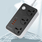 Maxline 3 Socket & 4 USB With Lightning Port Fast Charging Multiplug