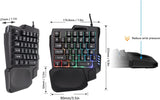 Colorful One-handed Gaming Keyboard