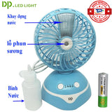 Portable Rechargeable Table Mini Fan With Water Sprayer