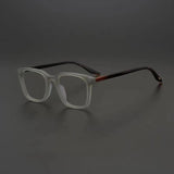 Designer Frosted Square Frame Glasses