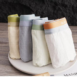 Soft Breathable Textured Cotton Boxer (set of 4)