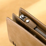 Mens Premium Short Wallet With Business Card Holder