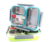 3 Compartment Stainless Steel Lunch Box