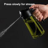 500ml 2-in-1 Glass Oil Sprayer Dispenser with Auto-Lid