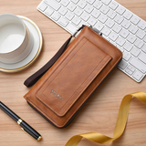 Classic Long Strap Leather Wallet