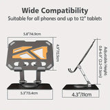 360° Foldable & Adjustable Desk Tablet Stand