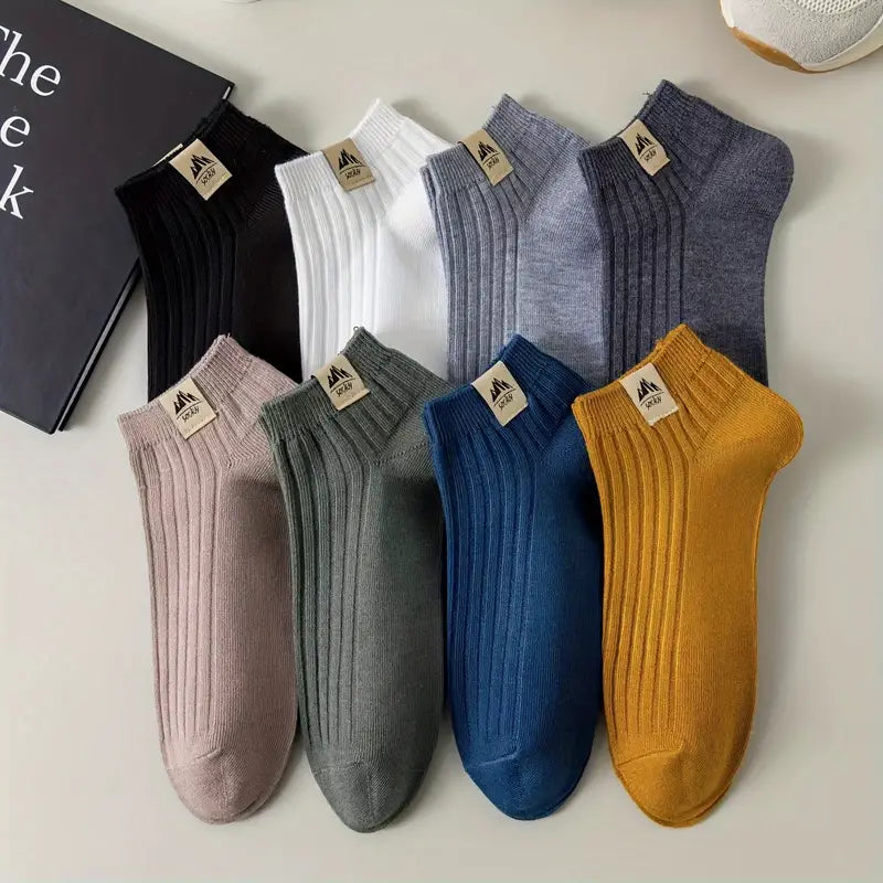 Men's Trendy Style All Seasons Short Socks (Set of 05)