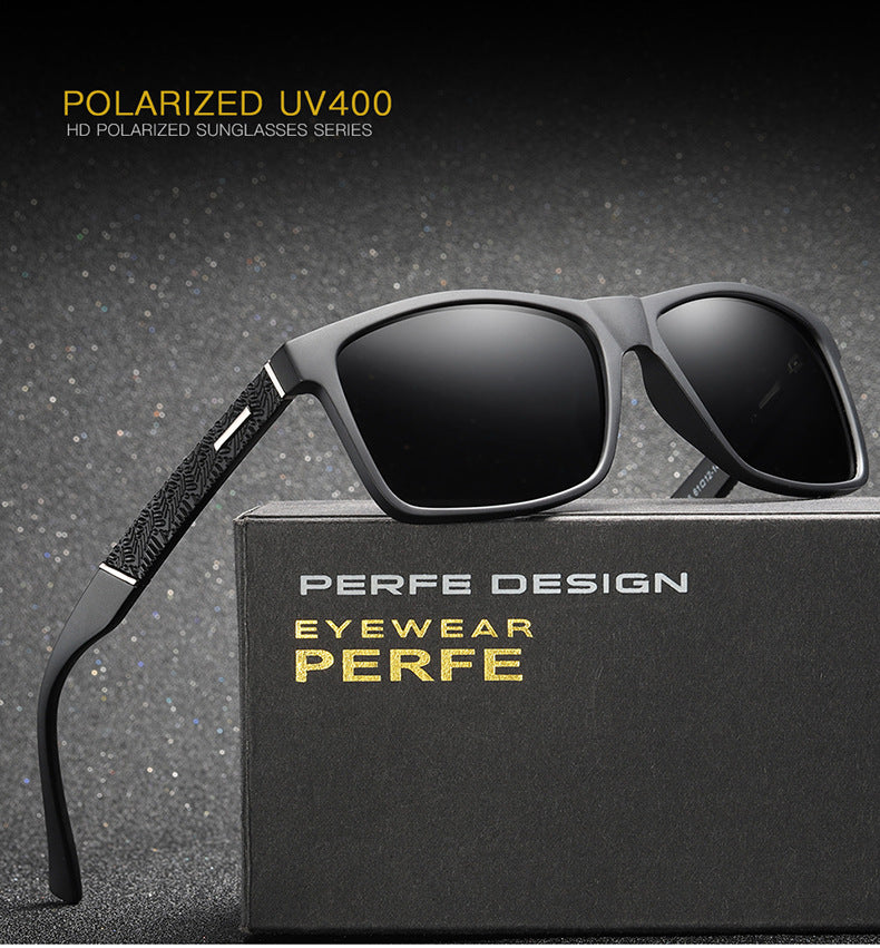 P22 TR90 Polarizer Metal Sunglasses