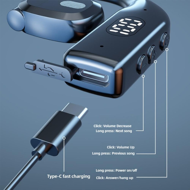 P7 open non-in-ear wireless Bluetooth headset