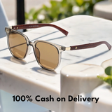 Vintage Style UV400 Unisex Wooden Shade Sunglass