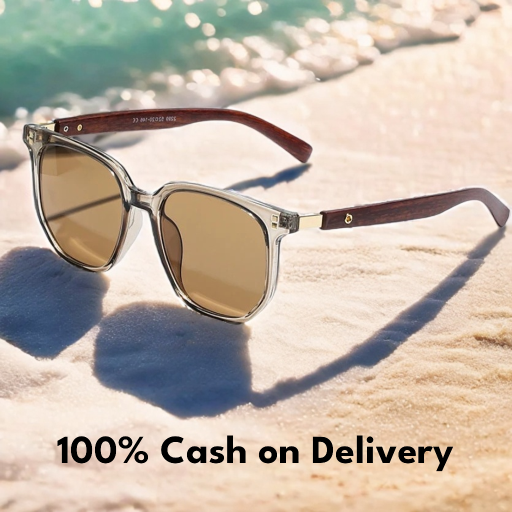 Vintage Style UV400 Unisex Wooden Shade Sunglass