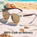 Vintage Style UV400 Unisex Wooden Shade Sunglass