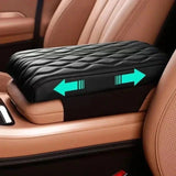 PU Leather lattice Pattern Embroider Car Hand Support