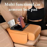 Car Multifunctional Armrest Box With Tissue