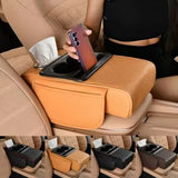 Car Multifunctional Armrest Box With Tissue