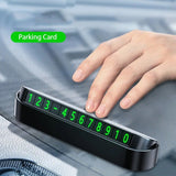 Night Glowing Car Parking Phone Number Card