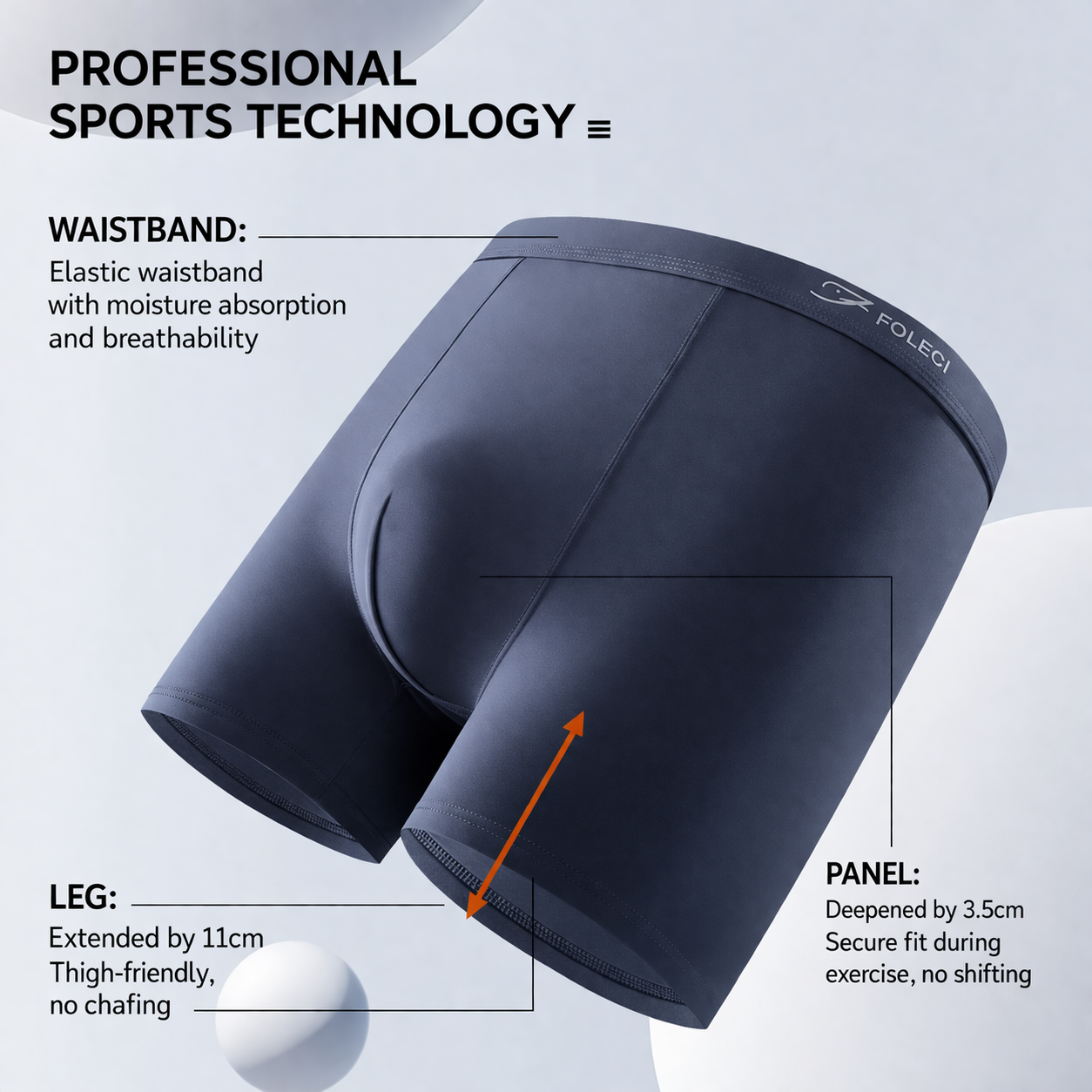Breathable Anti-Chafing Men’s Boxer Briefs Long Fit (Set of 2)