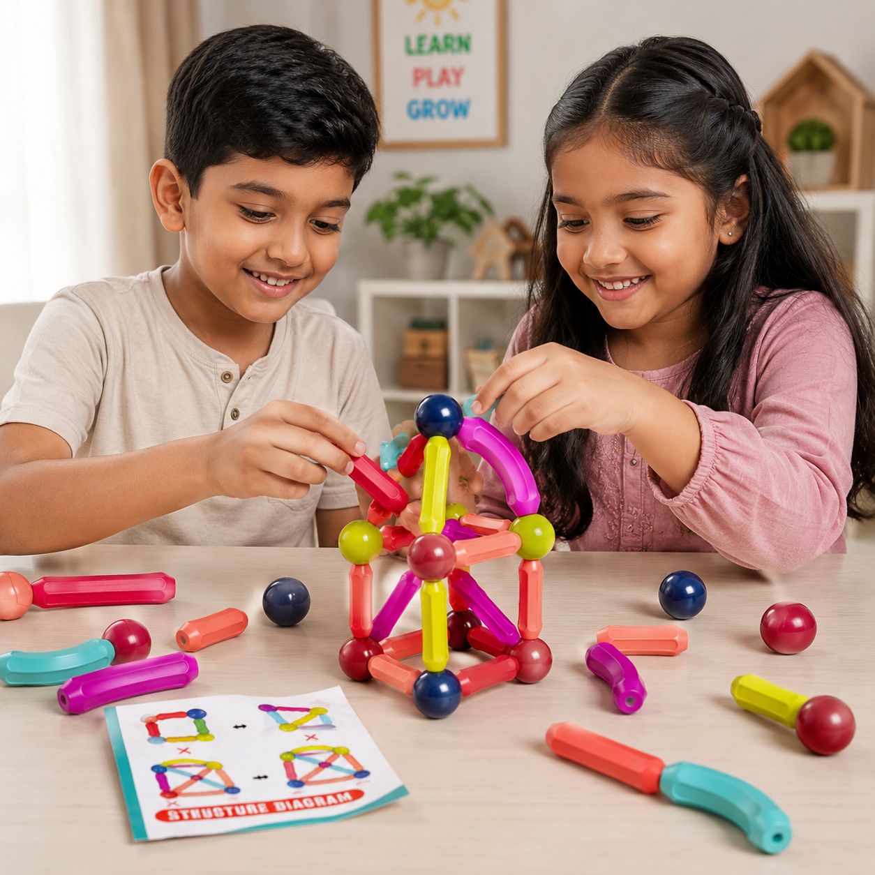 Magnetic Stick STEM Building Toy – 36/42 PCS
