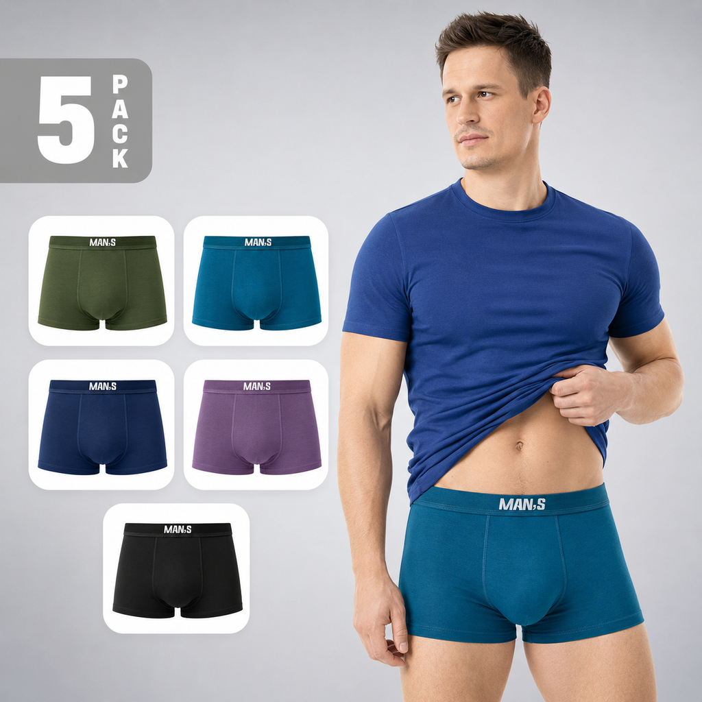 Soft Touch Comfort Boxer Combo (Set of 5)