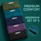 Soft Touch Comfort Boxer Combo (Set of 5)