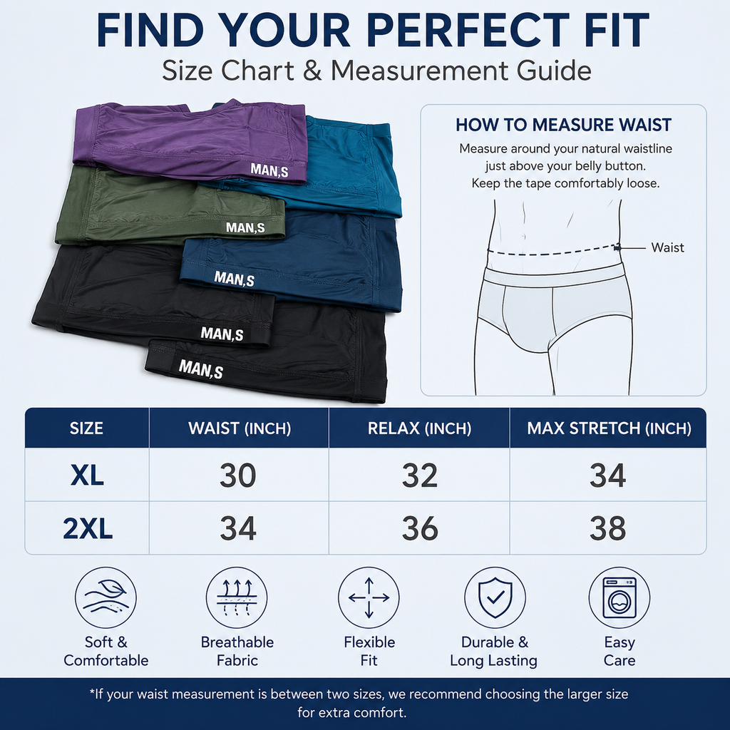 Soft Touch Comfort Boxer Combo (Set of 5)