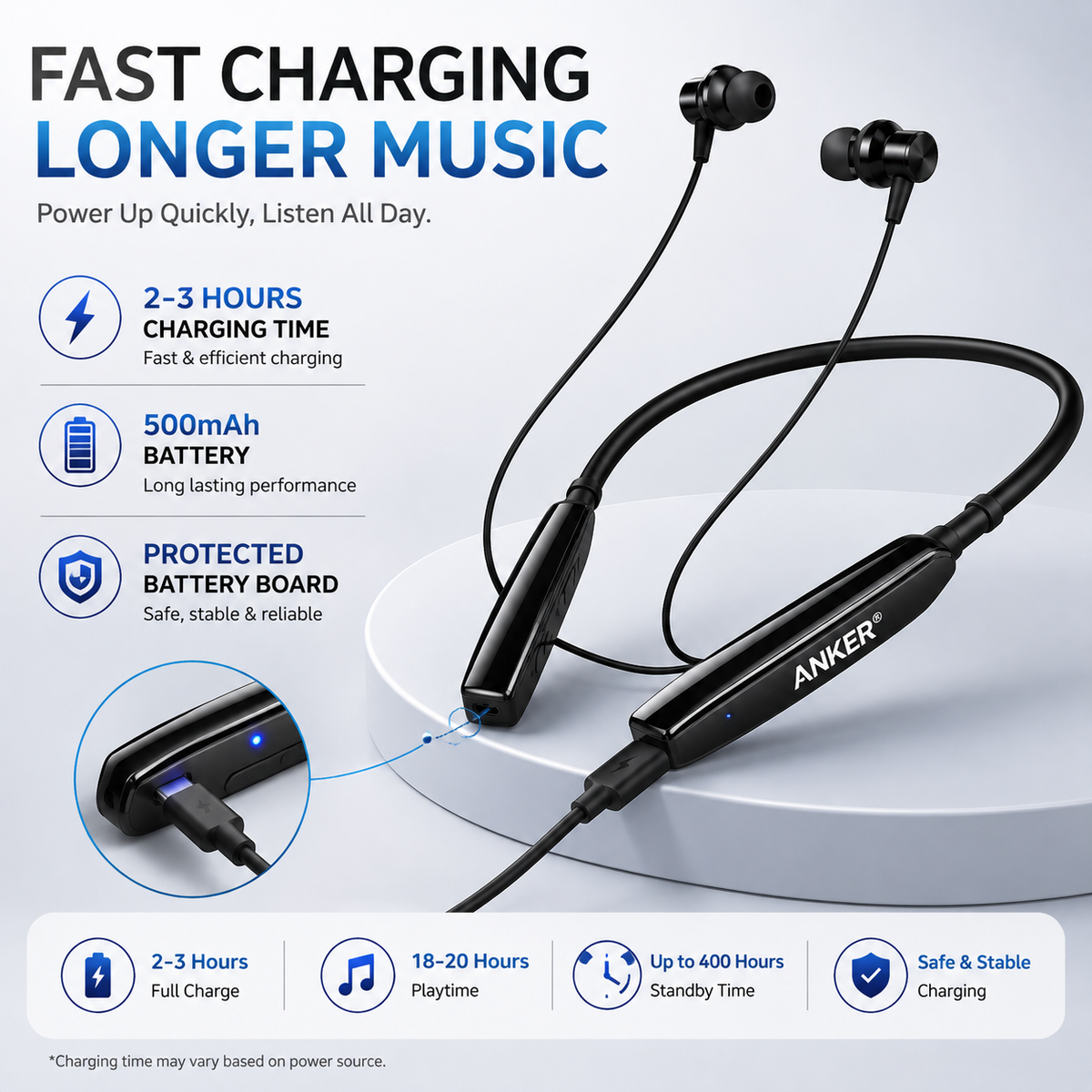 ANKER Snap-Sync Wireless Neckband