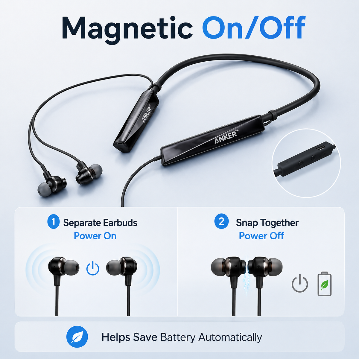 ANKER Snap-Sync Wireless Neckband