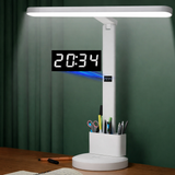 Smart Aura LED Desk Lamp with Clock