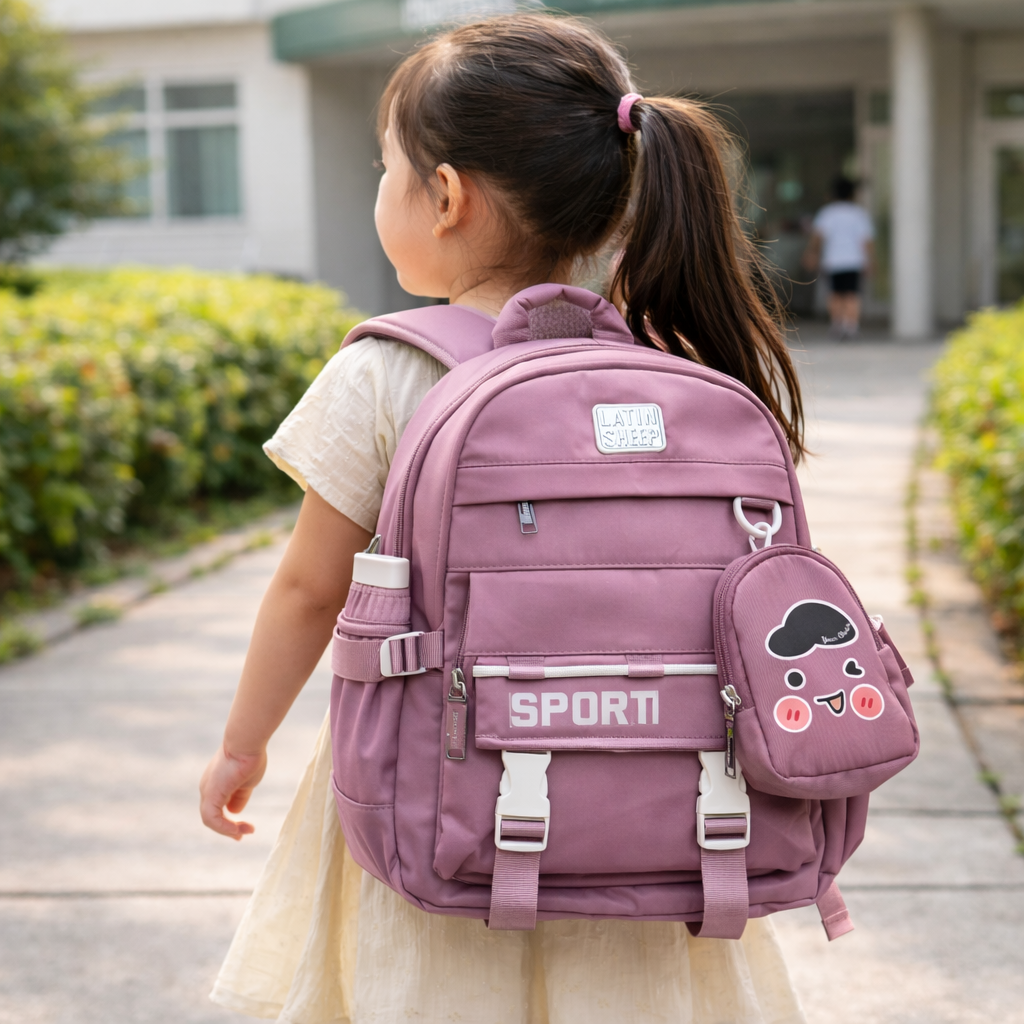 Cute Cartoon Pocket Design Kids Backpack