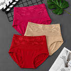 Elegant Floral Soft Fit Panty ( Set of 3 ) Free Size