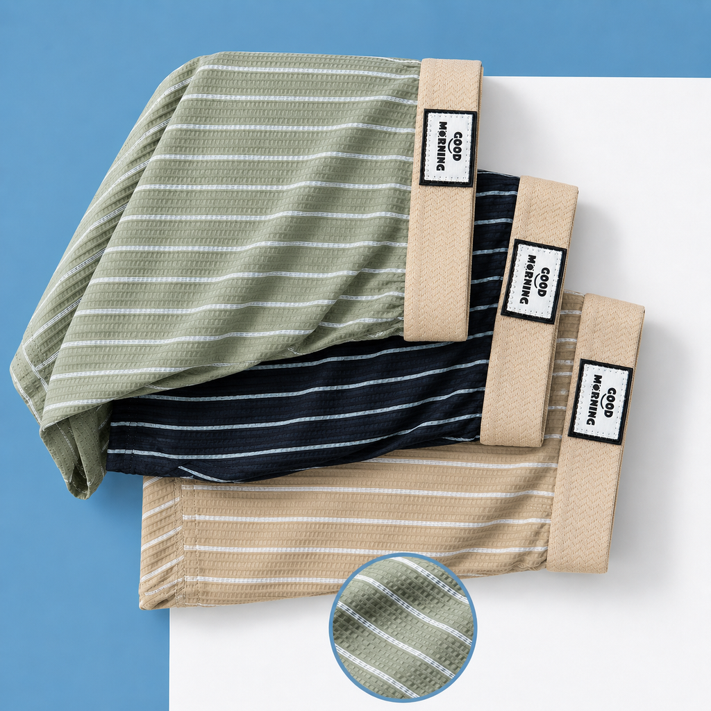 Soft Breathable Ice Silk Boxer  ( Set of 3 )