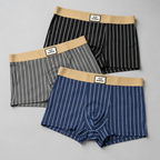 Soft Breathable Ice Silk Boxer  ( Set of 3 )