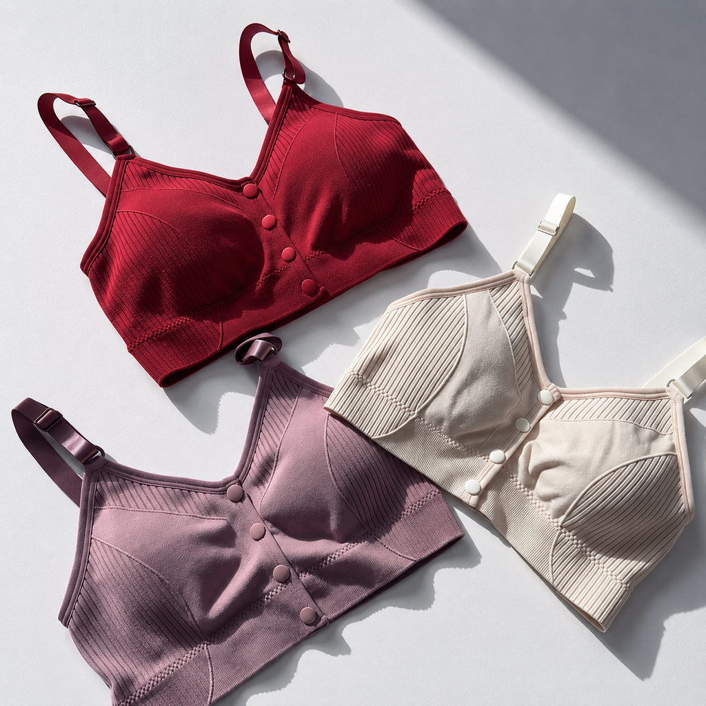Ultra Soft Ribbed Bra ( Set of 3 )