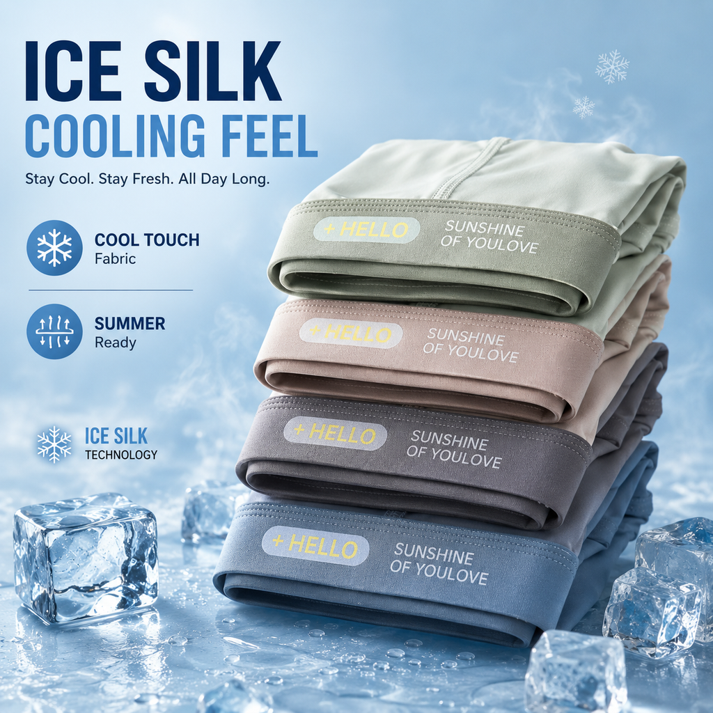Men's Ice Silk Breathable Boxer ( Set of 4 )