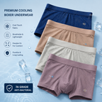 Premium Cooling Ice Silk Boxer Trunks ( Set of 4 )