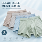 Premium Luxury Ice Silk Comfort Men’s Underwear (Set of 4)