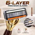 Royal-Edge 6-Layer Premium Shaving Razor with 6 Heads