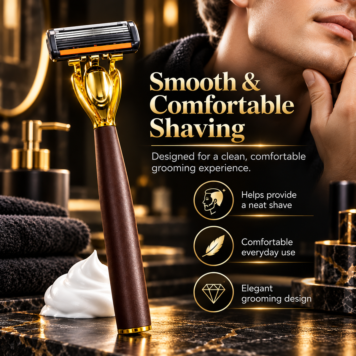 Royal-Edge 6-Layer Premium Shaving Razor with 6 Heads
