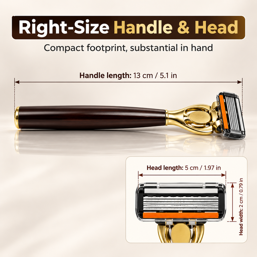 Royal-Edge 6-Layer Premium Shaving Razor with 6 Heads
