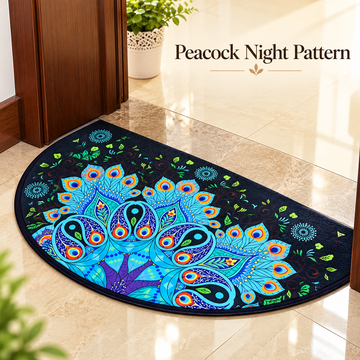 PatternNest Anti-Slip Door Mat